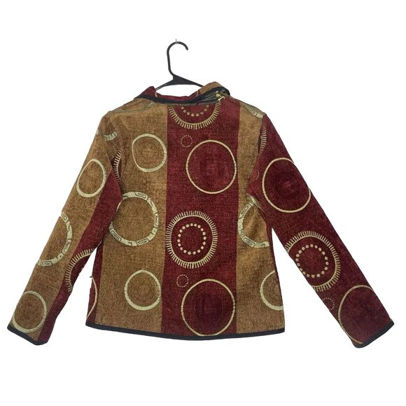 Winding River Reversible Jacket S Boho Art to Wear Folk Embroidered Lagenlook - Picture 2 of 9